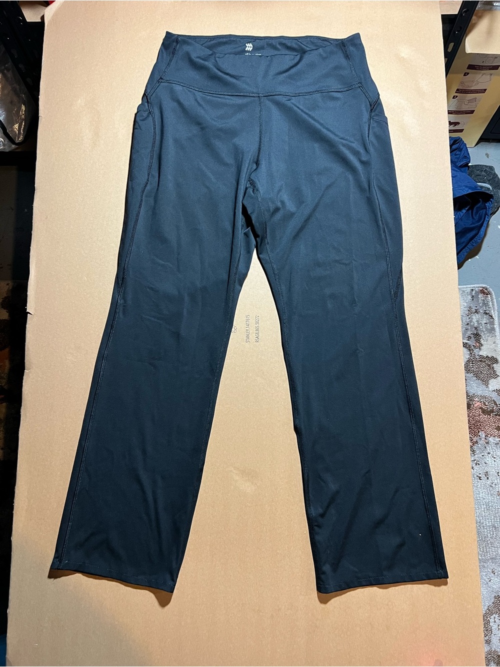 all in motion Black Wide-Leg Track Pants